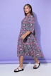 Midikleid, A-Line, Flower-Muster