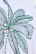 T-Shirt, Boxy Fit, Pailletten, Palmen-Motiv