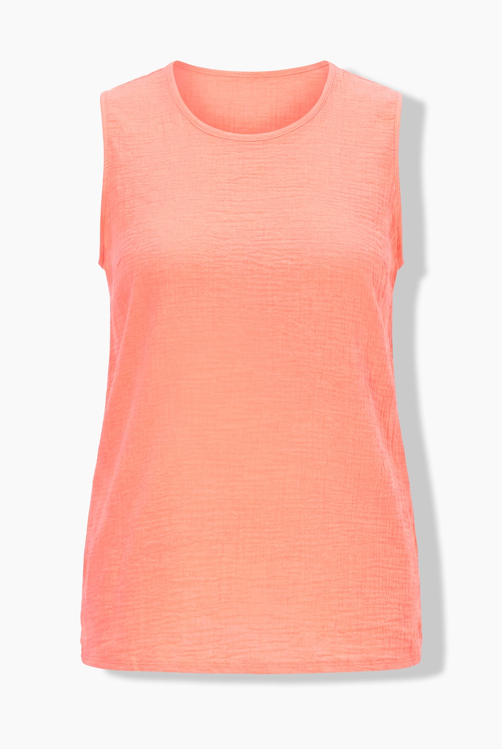 Stora storlekar Blus i A-linjemodell och muslin, Dam, orange, storlek: 44, Bomull, Angel of Style