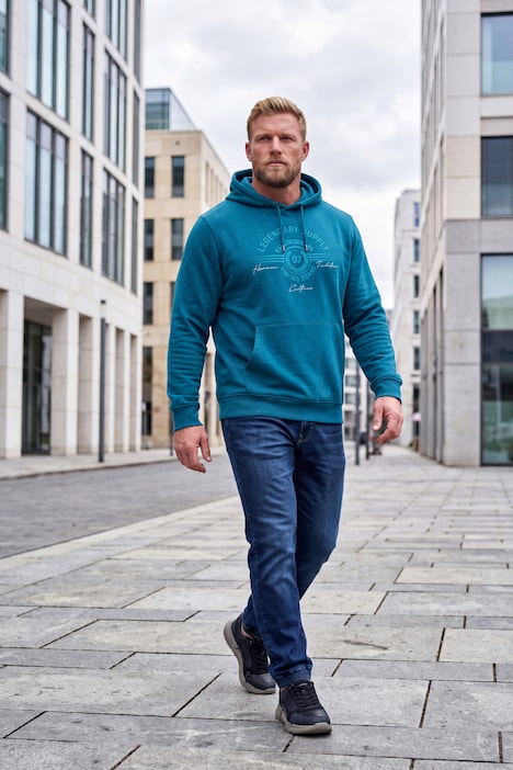 Men+ Hoodie, Sweat, Print, Kapuzensweater, Kängurutasche, bis 8 XL