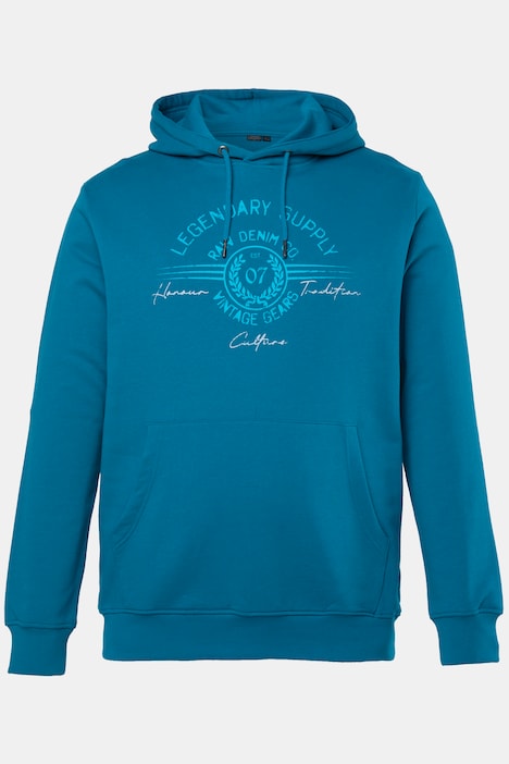 Men+ Hoodie, Sweat, Print, Kapuzensweater, Kängurutasche, bis 8 XL