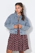 Jeansjacke, Boxy Shape, Ärmel mit Glitzerfransen