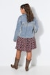 Jeansjacke, Boxy Shape, Ärmel mit Glitzerfransen