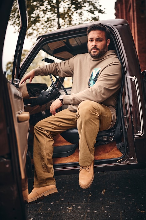 Men+ Hoodie, Sweat, Print, Kapuzensweater, Kängurutasche, bis 8 XL