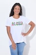 T-shirt, A-lijn, Aloha-tekst, korte mouw