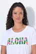 T-shirt, A-lijn, Aloha-tekst, korte mouw