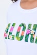 T-shirt, A-lijn, Aloha-tekst, korte mouw