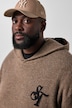 Strickhoodie, lässige Passform, Kapuzenpullover, Wollmix, bis 8 XL