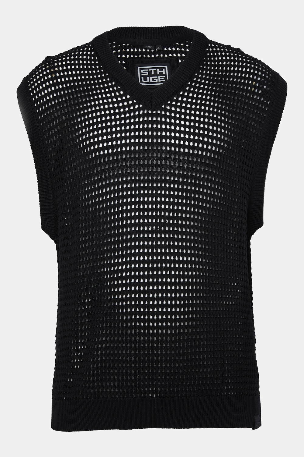 Pullunder, Streetweat-Look, Netz-Strick, ärmellos,bis 8 XL