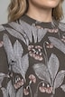 Collegepaita, jakardia, pystykaulus, pitkät hihat, luomupuuvillaa