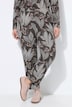 Sweathose Rose, Jacquard, weites Bein, Biobaumwolle