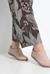Sweathose Rose, Jacquard, weites Bein, Biobaumwolle