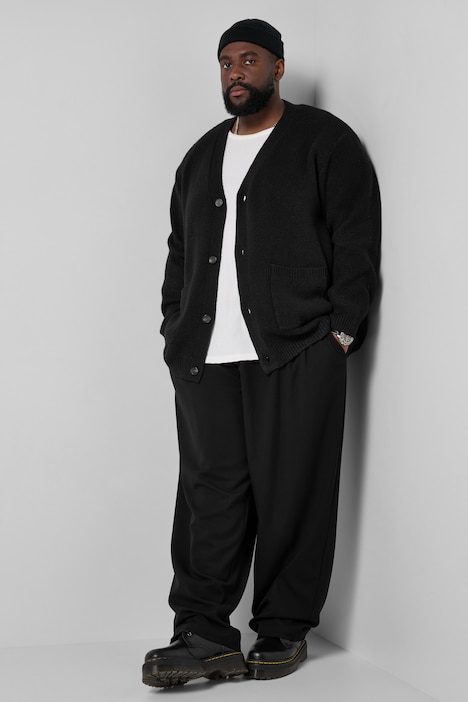 Strickjacke, lässige Passform, V-Ausschnitt, bis 8 XL