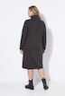 Midi-Sweatkleid, Taschen, Stehkragen, Langarm