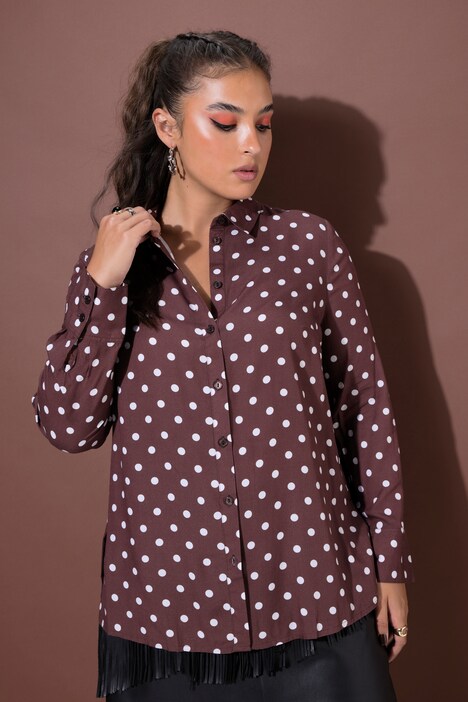 Hemdbluse, Wide Shape, Polkadots