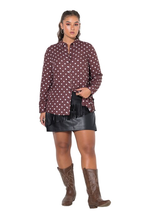 Hemdbluse, Wide Shape, Polkadots