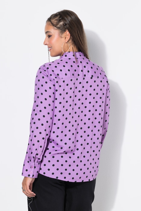 Hemdbluse, Wide Shape, Polkadots