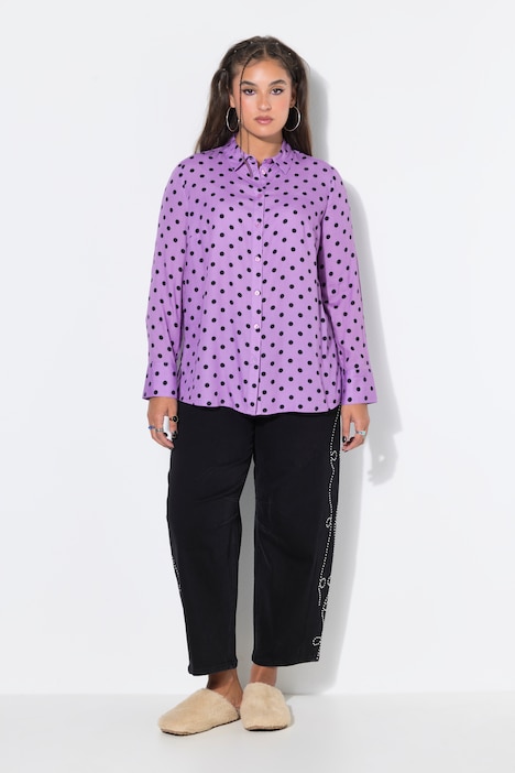 Hemdbluse, Wide Shape, Polkadots