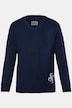Pullover, Grobstrick, Wollmix, V-Ausschnitt, bis 8 XL