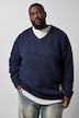 Pullover, Grobstrick, Wollmix, V-Ausschnitt, bis 8 XL