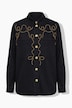 Jeanshemd, Oversize Shape, Zier-Nieten