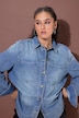 Jeanshemd, Oversize Shape, Zier-Nieten