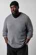 Pullover, Grobstrick, Wollmix, V-Ausschnitt, bis 8 XL