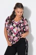 Blusenshirt, oversized, Hortensie