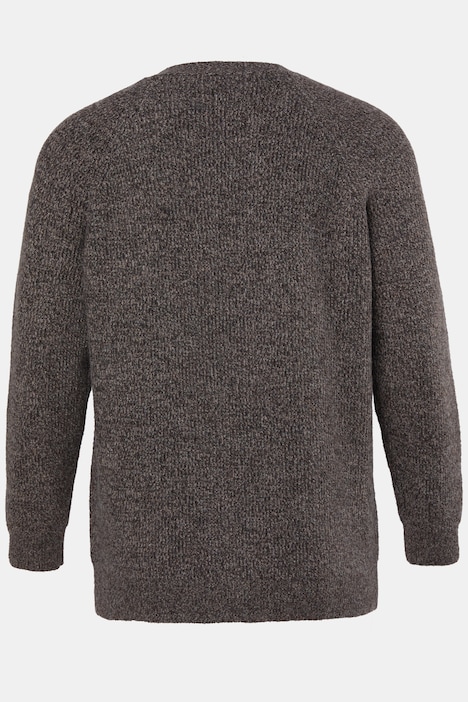 Strickjacke, warmer Strick, V-Ausschnitt, bis 8 XL
