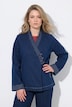 Jeansjacke, A-Linie, Schalkragen, Kimono-Stil