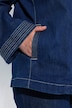 Jeansjacke, A-Linie, Schalkragen, Kimono-Stil