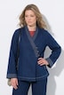 Jeansjacke, A-Linie, Schalkragen, Kimono-Stil