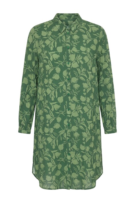 Longbluse, Oversize Shape, Granatapfel