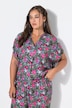 Blusenshirt, oversized, Flowers