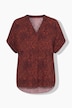Blusenshirt, oversized, Croco Print