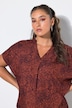 Blusenshirt, oversized, Croco Print