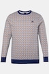 Schlafanzug, Zweiteiler, Bauchfit, Allover-Muster, Langarm, bis 8 XL