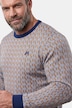 Schlafanzug, Zweiteiler, Bauchfit, Allover-Muster, Langarm, bis 8 XL