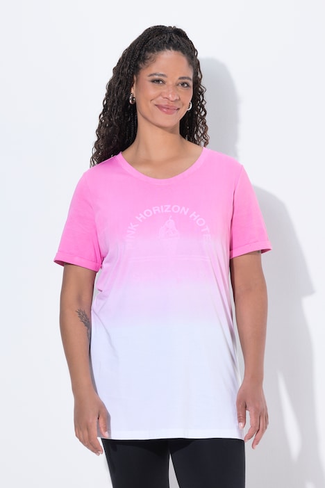 T-shirt, comfortabele pasvorm, kleurverloop, korte mouw