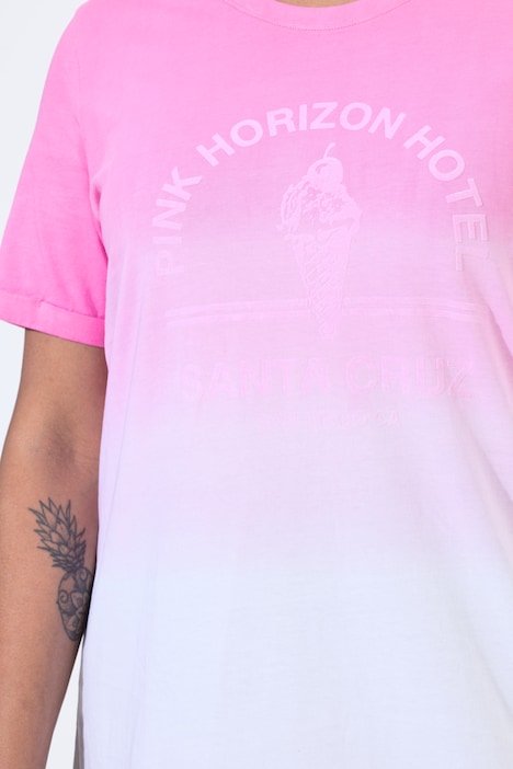 T-shirt, comfortabele pasvorm, kleurverloop, korte mouw