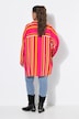 Bluse, Oversize Shape, Musselin, Streifen