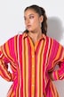 Bluse, Oversize Shape, Musselin, Streifen