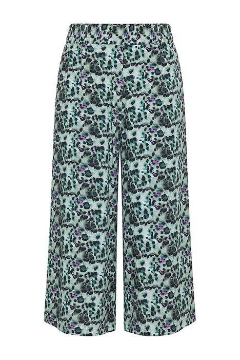 Kalhoty culotte, velmi široké nohavice, leopardí vzor