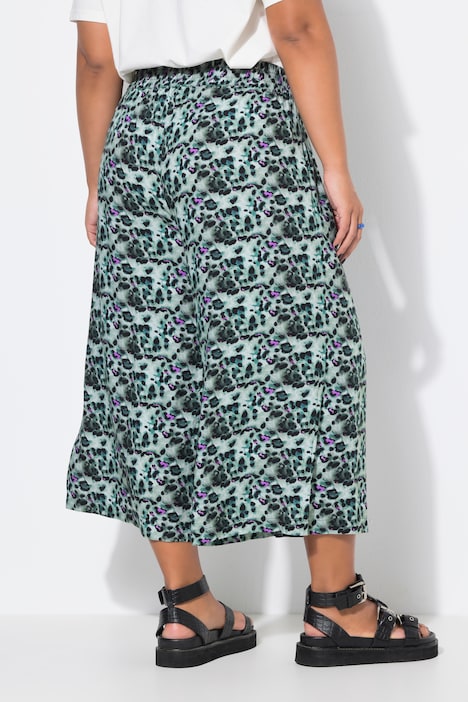 Culotte, very wide Legs, Color-Leo