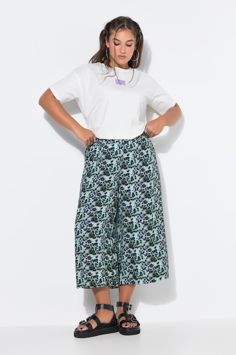 Culotte, very wide Legs, Color-Leo