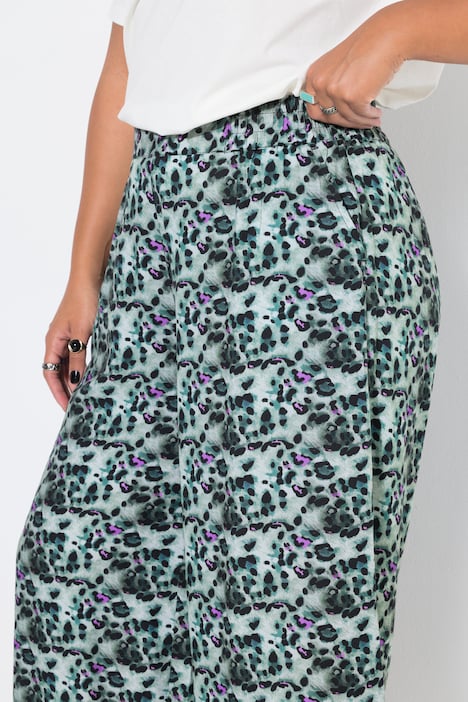 Culotte, very wide Legs, Color-Leo
