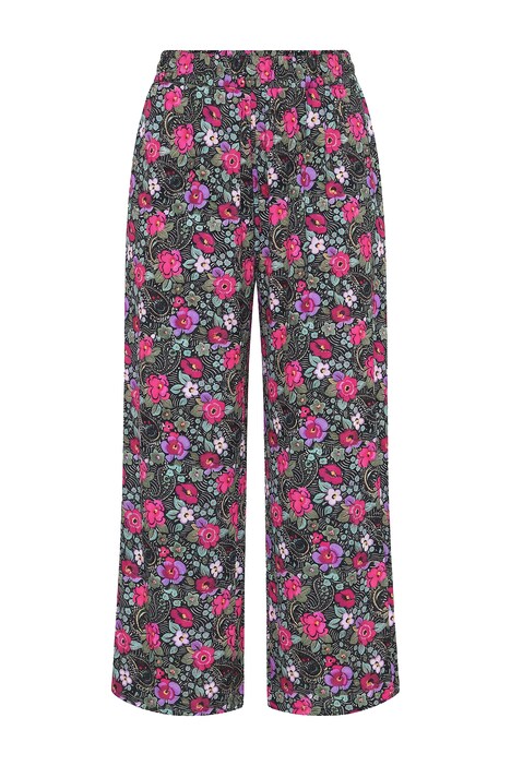 Palazzohose, wide Legs, Flowers