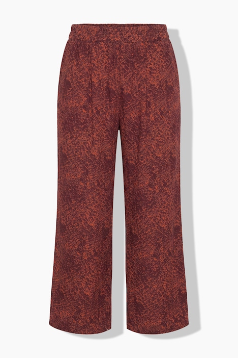 Palazzohose, wide Legs, Croco-Print