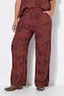 Palazzohose, wide Legs, Croco-Print