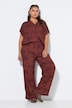 Palazzohose, wide Legs, Croco-Print